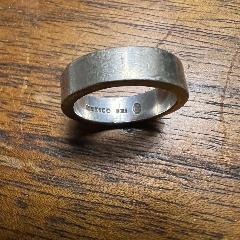 Thick silver Ring